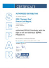 Сертификат дилерства Separ (Сепар)
