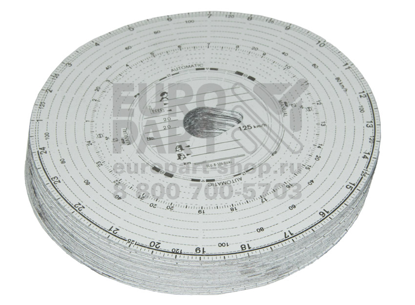 тахограммы EUROPART / 9688161251 Typ-125 до 125 км/ч (к-т 100 шт)